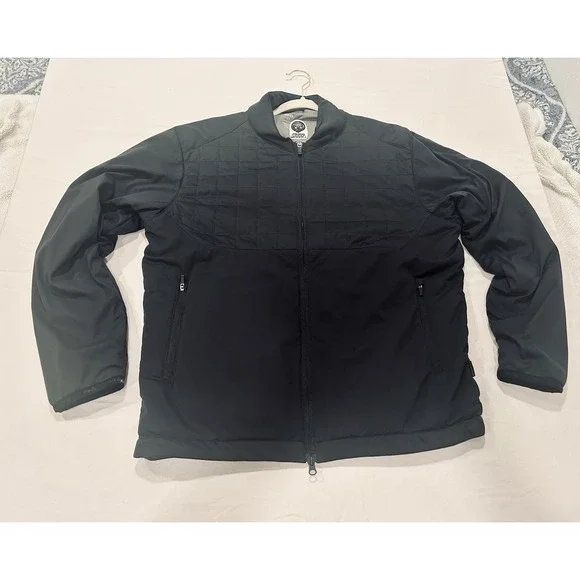 Ping Lg Norse Primaloft Zoned Black Full Zip Golf Jacket Wtr Resist Thermal FLAW - Picture 9 of 16